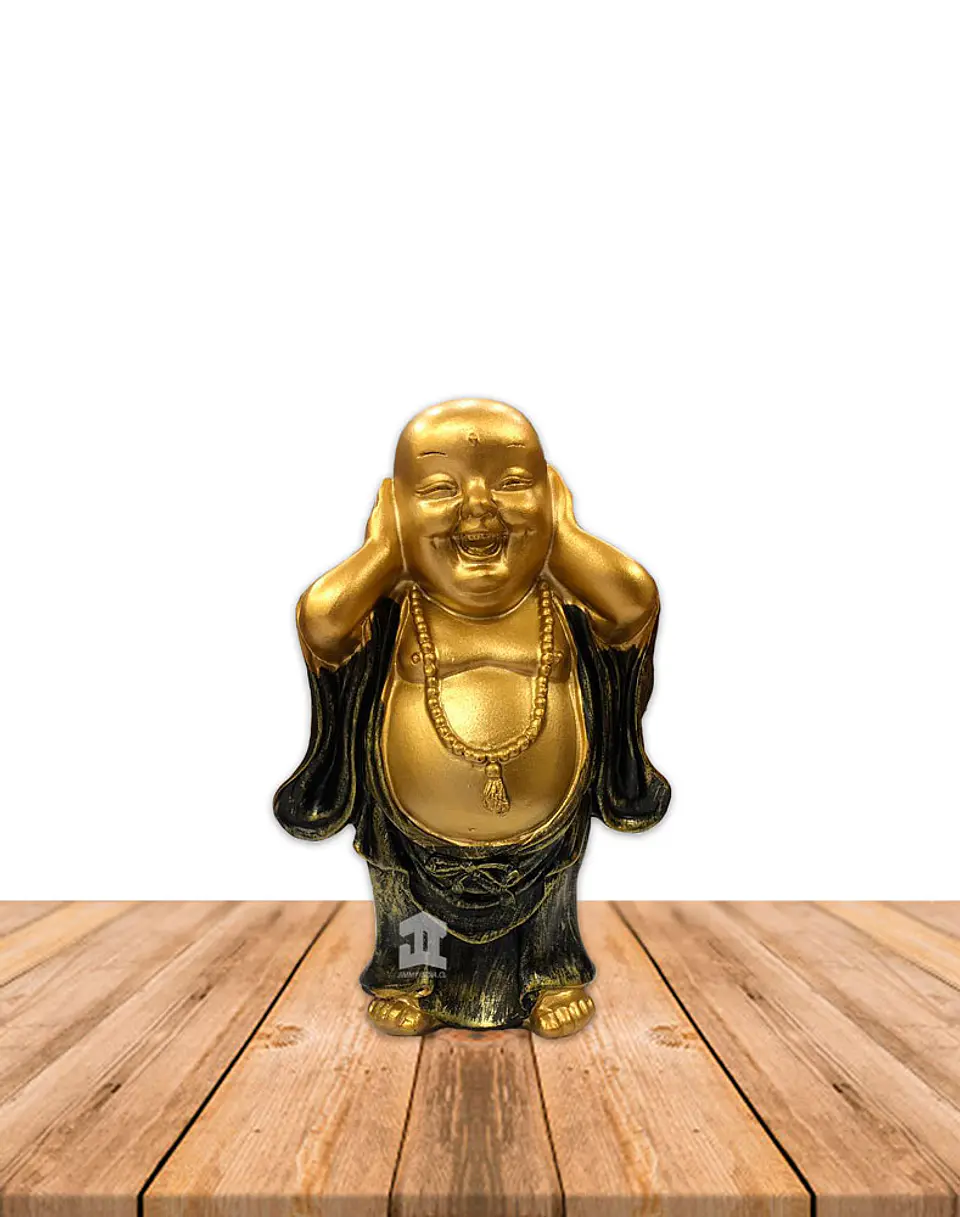 Figura Buda  Ciego, Sordo y Mudo, Poliresina 5