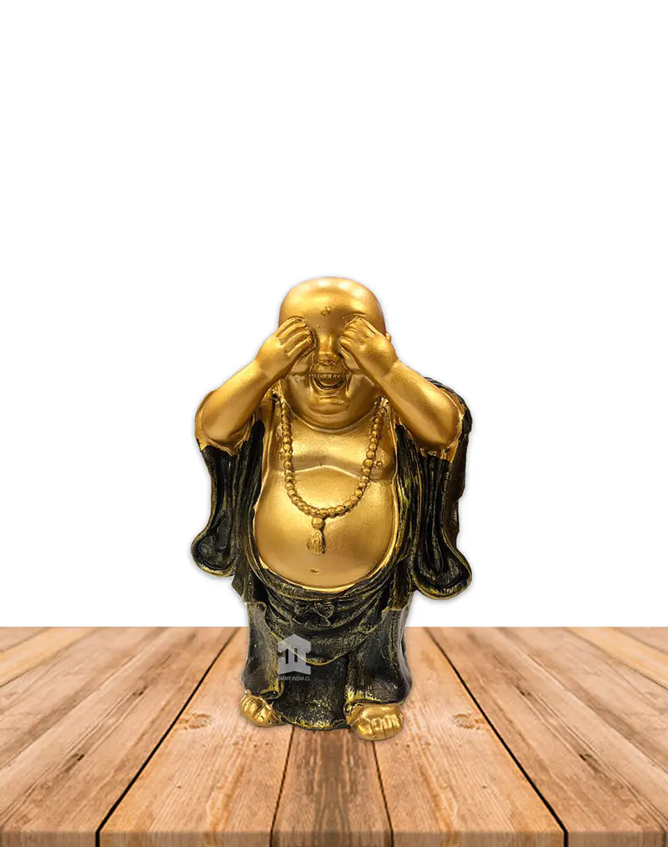 Figura Buda  Ciego, Sordo y Mudo, Poliresina 5