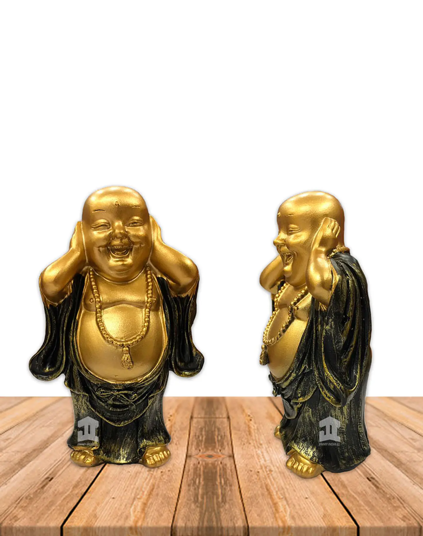 Figura Buda  Ciego, Sordo y Mudo, Poliresina 5