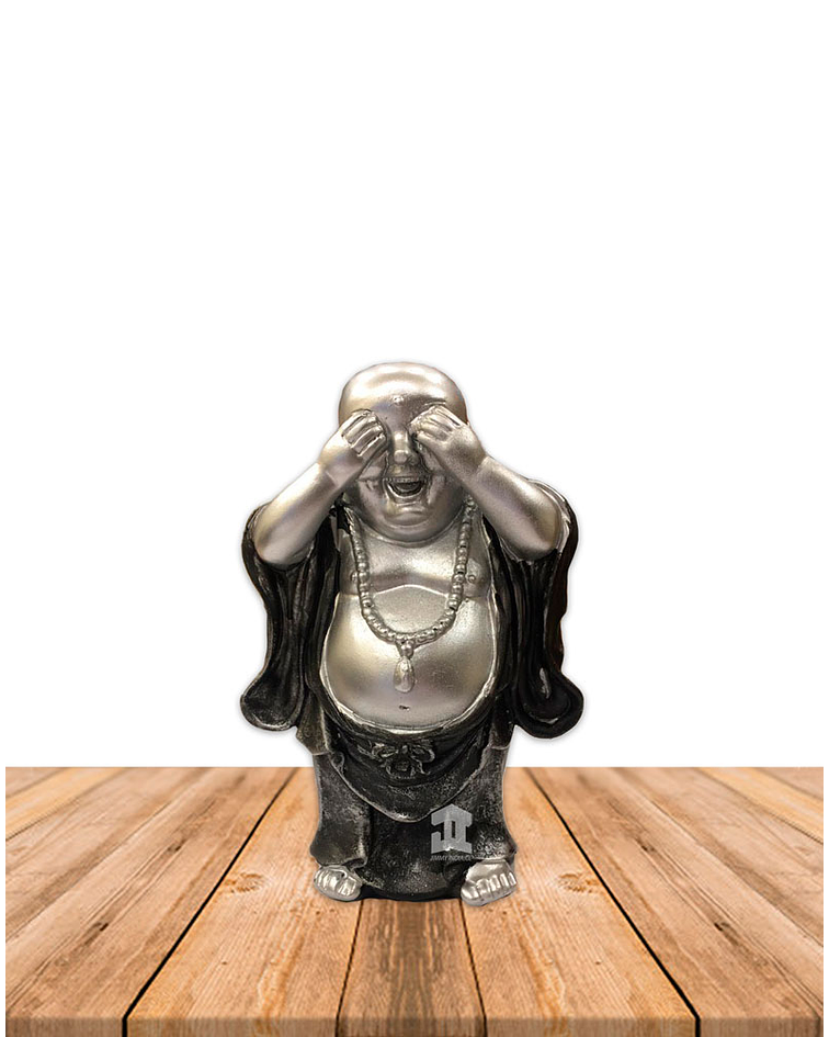 Figura Buda  Ciego, Sordo y Mudo, Poliresina 5" JI21-30