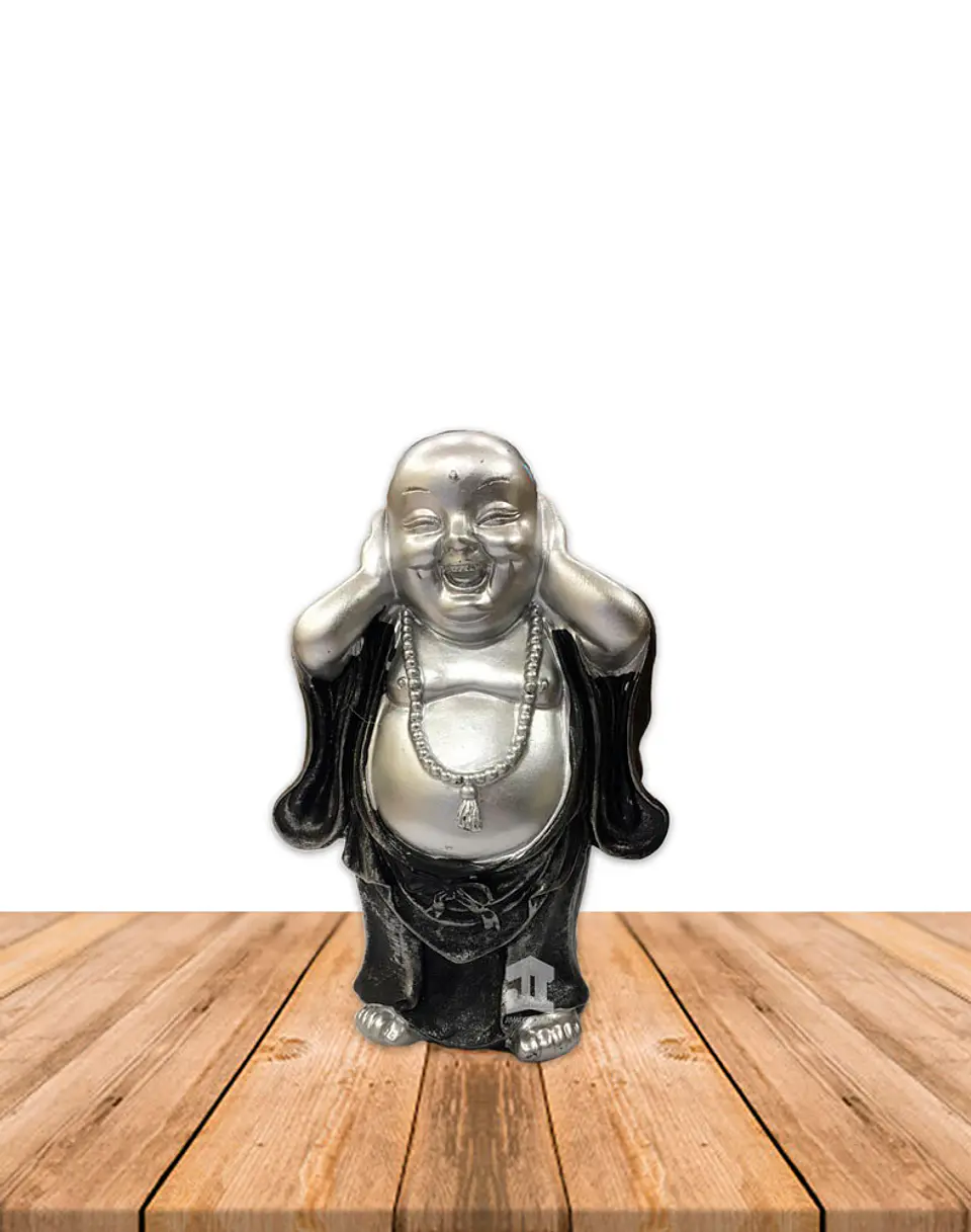 Figura Buda  Ciego, Sordo y Mudo, Poliresina 5