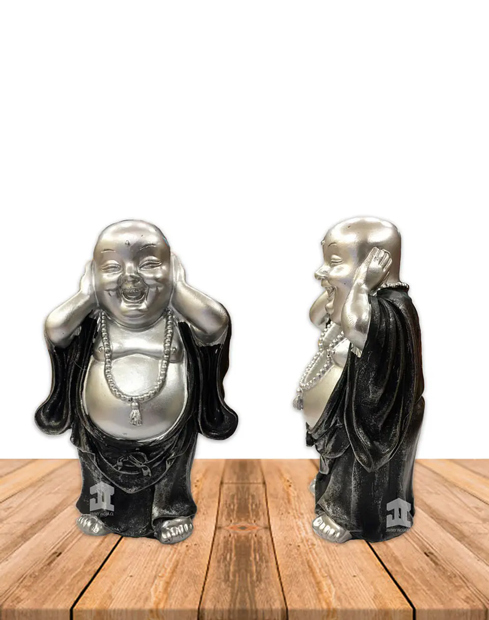 Figura Buda  Ciego, Sordo y Mudo, Poliresina 5