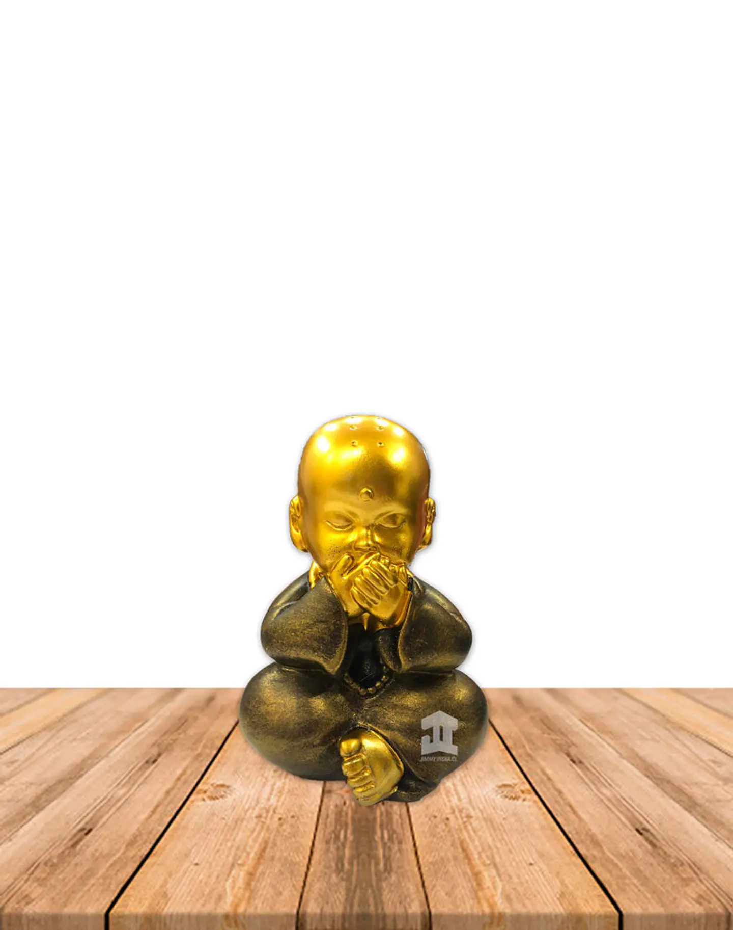 Set de Figura Buda Joven Ciego, Sordo y Mudo, Poliresina 5