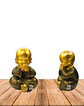 Set de Figura Buda Joven Ciego, Sordo y Mudo, Poliresina 5