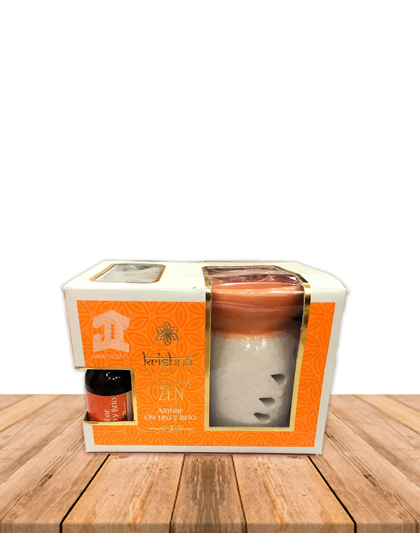 Set Difusor Coleccion Zen Ambar Oscuro Lirio 1