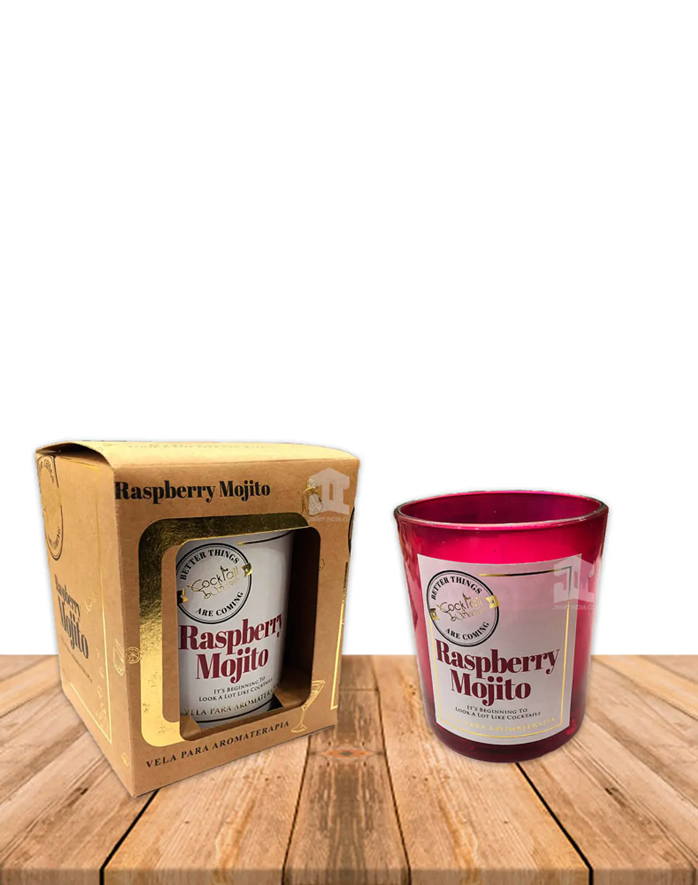 Vela Aromaticas Vidrio Raspberry & Mojito CK-57 1