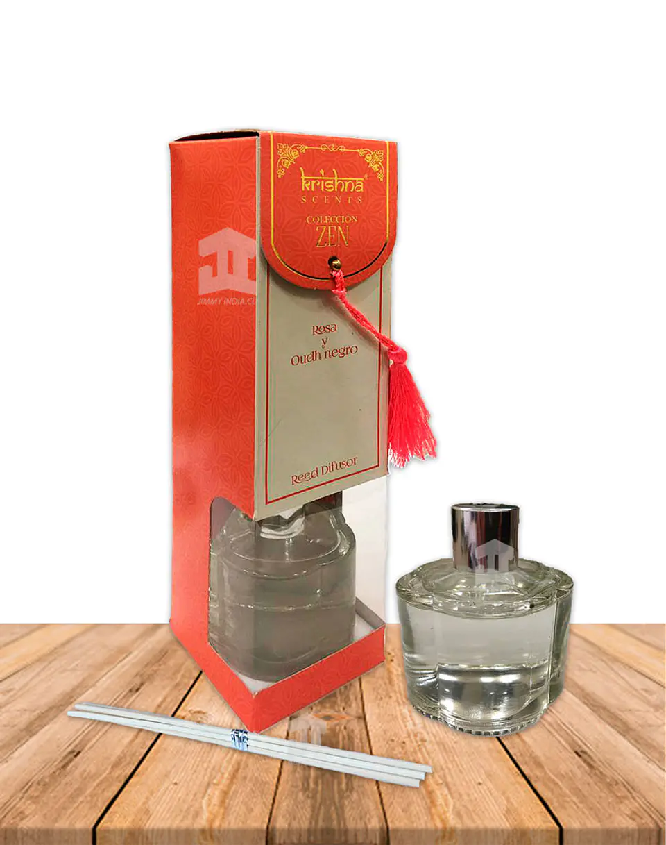 Reed Difusor Krishna Coleccion Zen Rosa y Oudh Negro 1