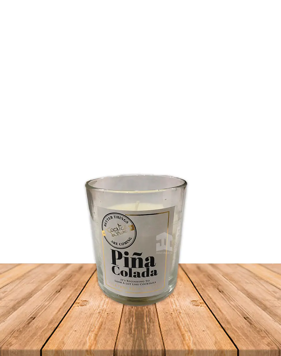 Vela Aromaticas Vidrio Piña Colada CK-57 2