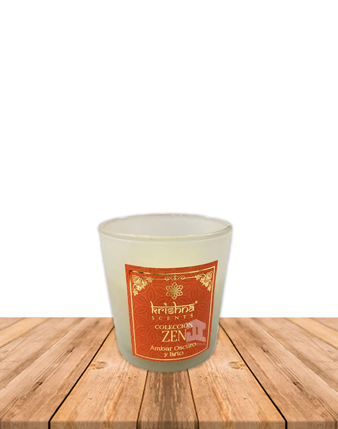 Vela Aromaticas Krishna Ambar Oscuro Y Lirio  Zen-109 2