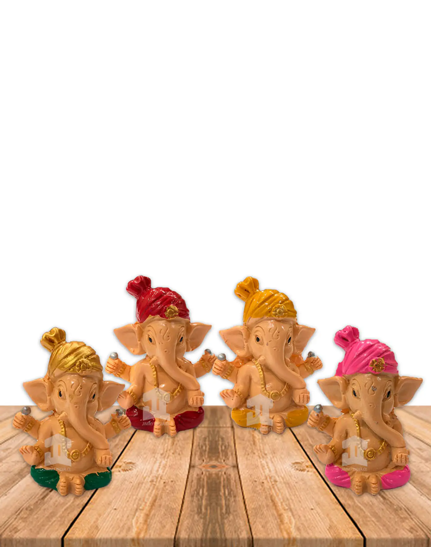 Set Figura Ganesh  Poliresina  2,5