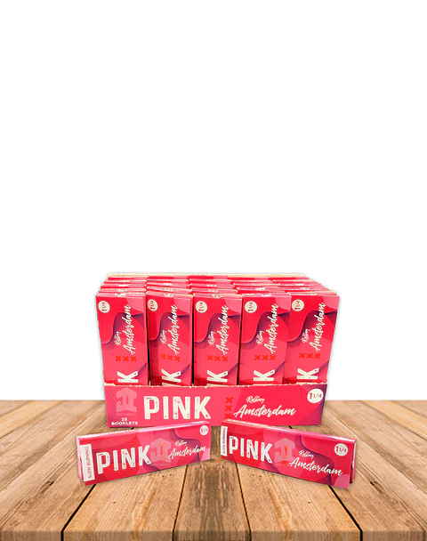 Papel Amsterdam  PINK 1 1/4 ( EXTRA FINO ) 