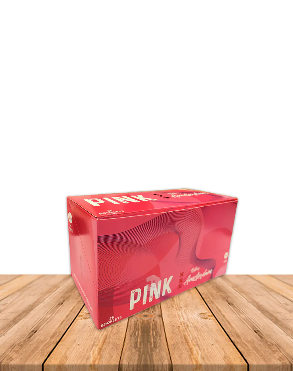 Papel Rolling Amsterdam  PINK + Tips 1 1/4 (Extra Fino) 4