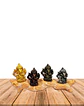 Set Figura Ganesh  Poliresina Pedestal   3,5