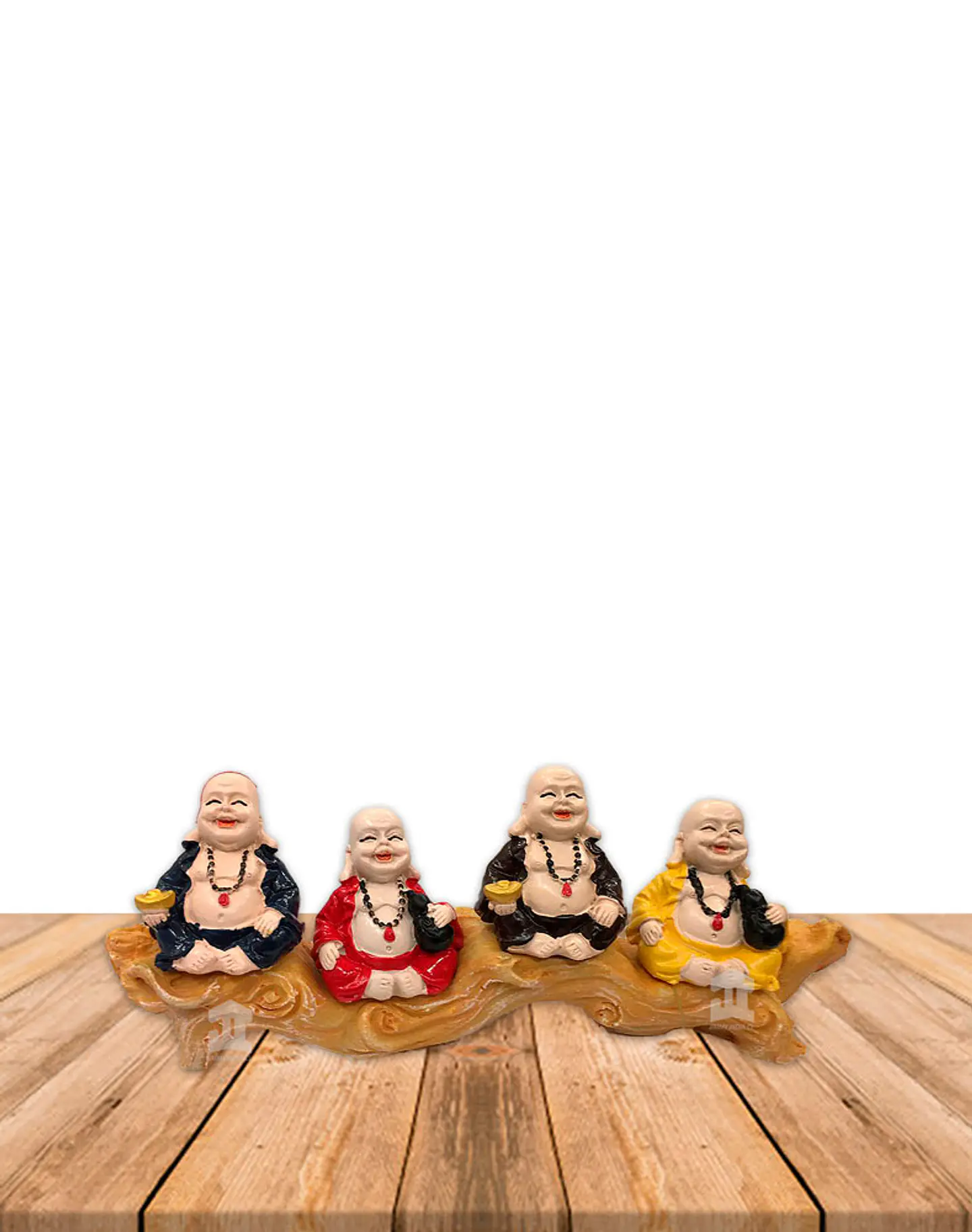 Set Figura Buda  Poliresina Pedestal   3,5