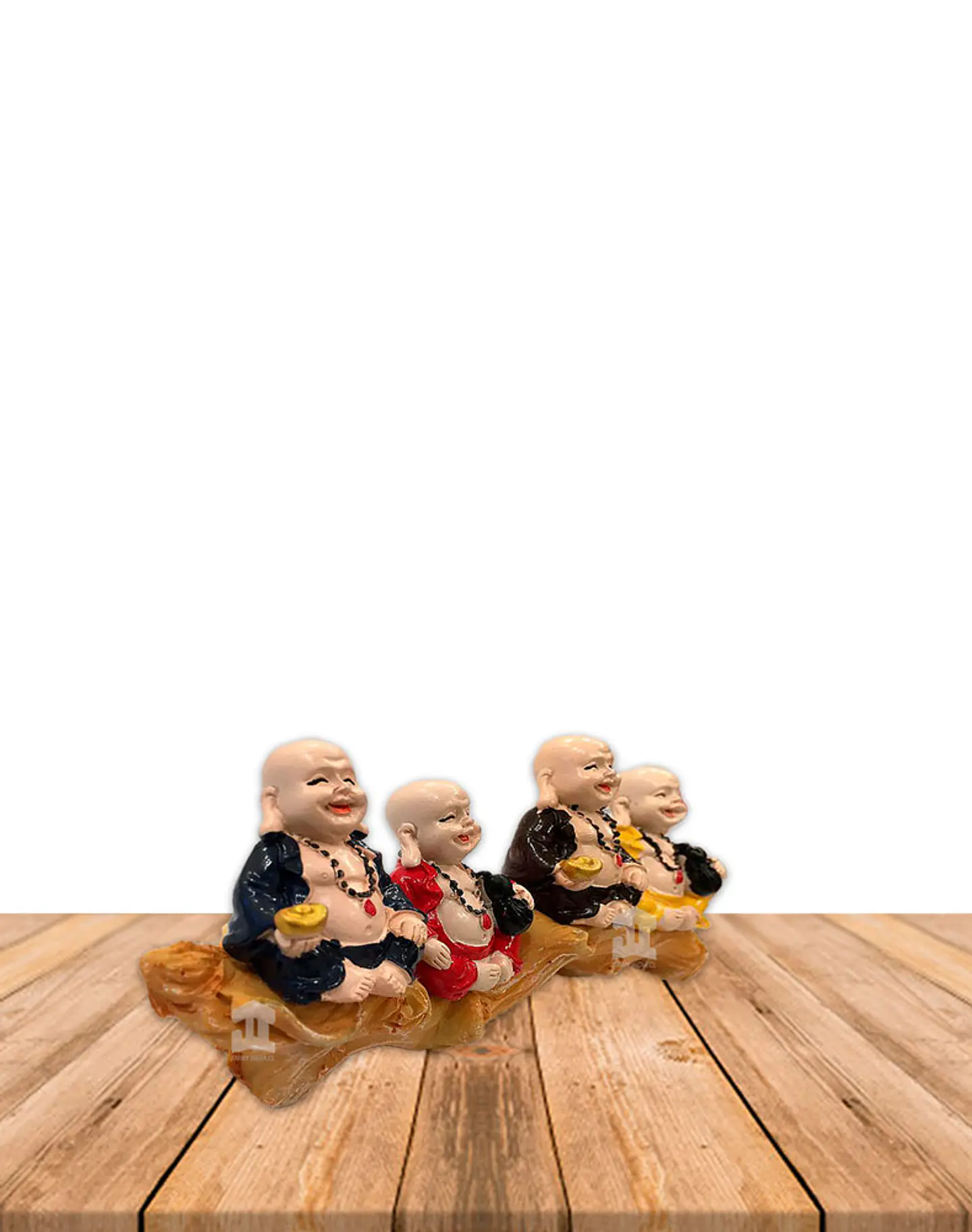 Set Figura Buda  Poliresina Pedestal   3,5