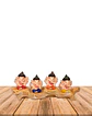 Set Figura Ganesh  Poliresina Pedestal   3,5