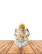 Dios Ganesh Blanca en Poliresina    3,5