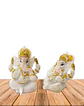 Dios Ganesh Blanca en Poliresina    3,5
