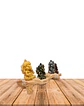 Set Figura Ganesh  Poliresina Pedestal   4