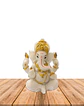 Dios Ganesha Blanca en Poliresina    5
