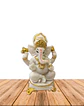 Dios Ganesh Blanca en Poliresina    7