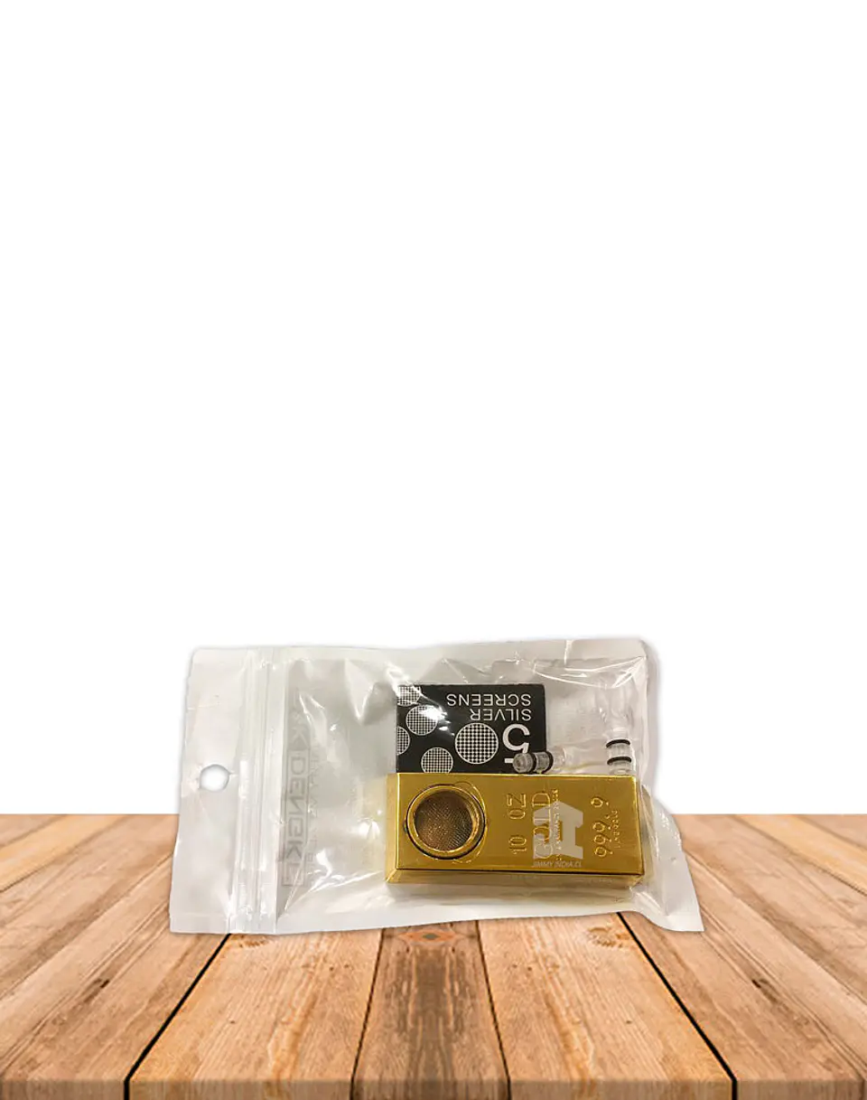Set Pipa Metal Plana Lingote de Oro DK8379 1