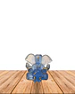 Dios Ganesh  Pequeño Azul Transparente 3