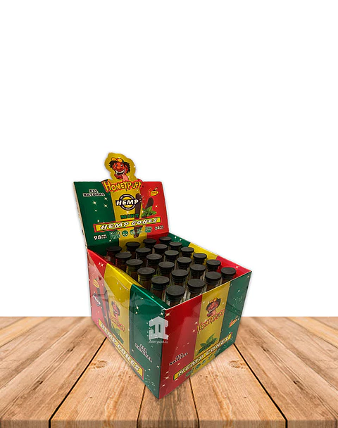 Honey Puff Hemp Cone Menta  Con Punta de Madera