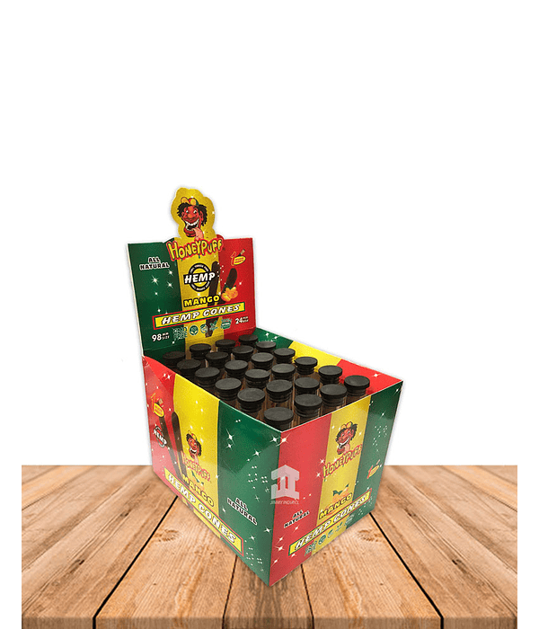 Honey Puff Hemp Cone Mango  Con Punta de Madera