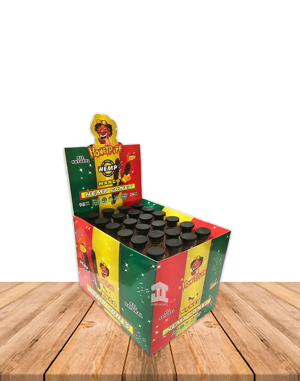 Honey Puff Hemp Cone Mango  Con Punta de Madera 1