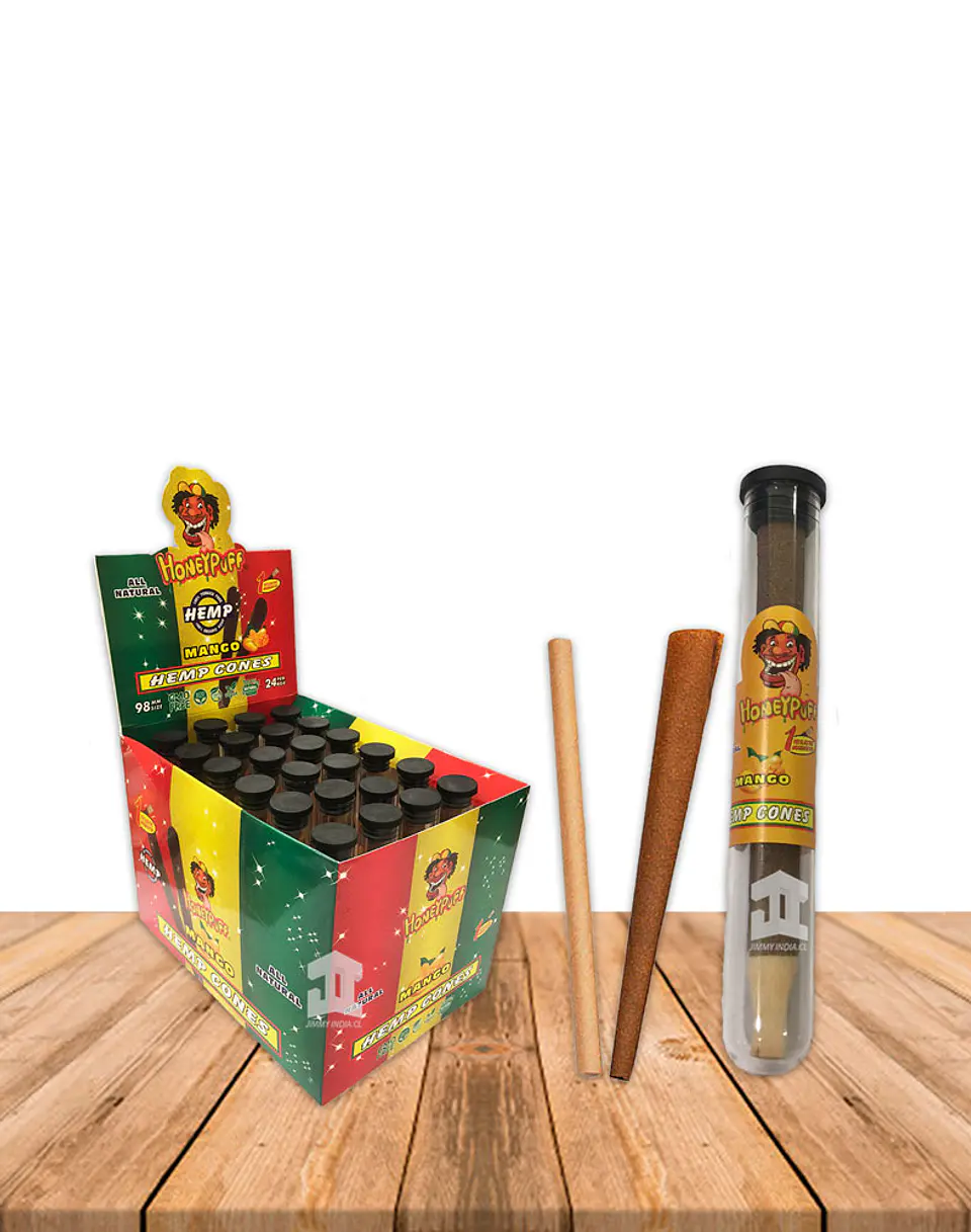 Honey Puff Hemp Cone Mango  Con Punta de Madera 2