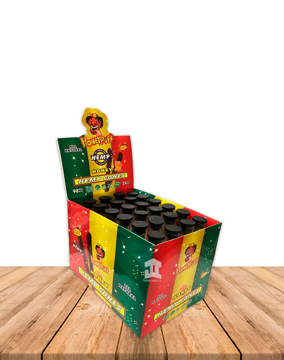 Honey Puff Hemp Cone Honey Con Punta de Madera 1