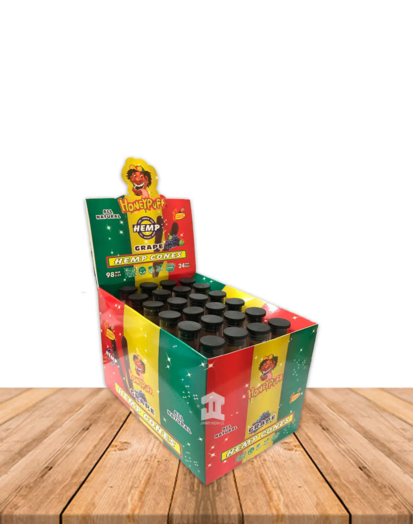 Honey Puff Hemp Cone Uva   Con Punta de Madera 1