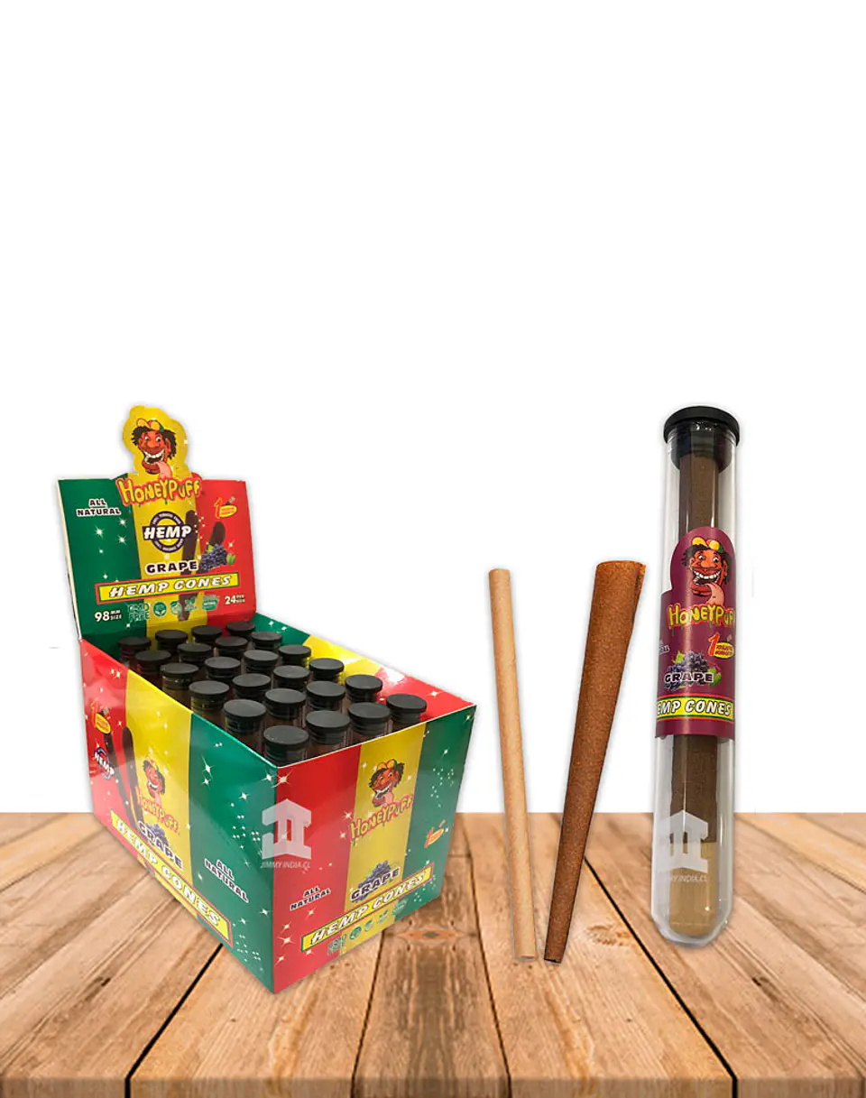 Honey Puff Hemp Cone Uva   Con Punta de Madera 2