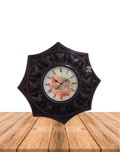 Reloj Mural De Madera JI15-084A