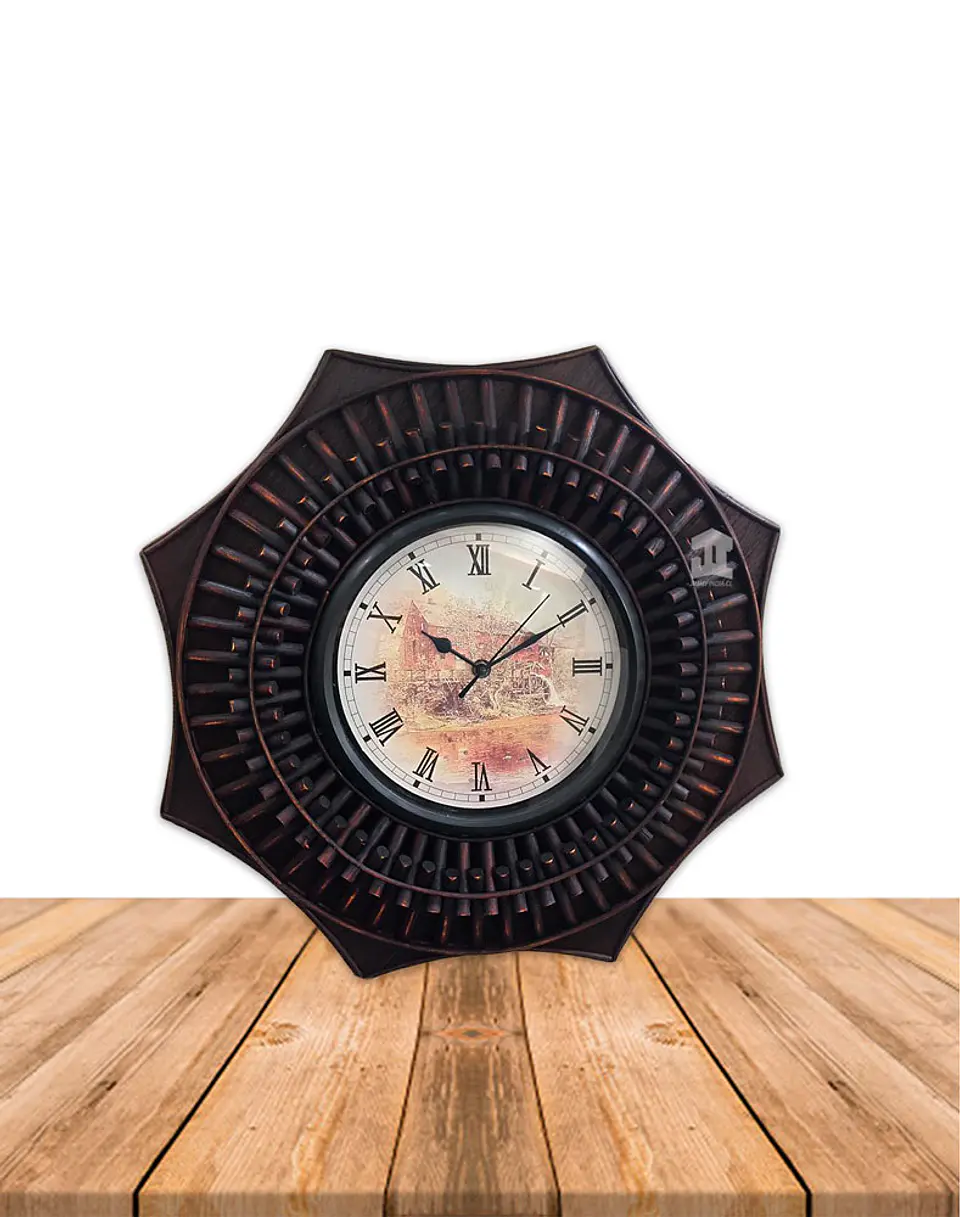 Reloj Mural De Madera JI15-084C 1