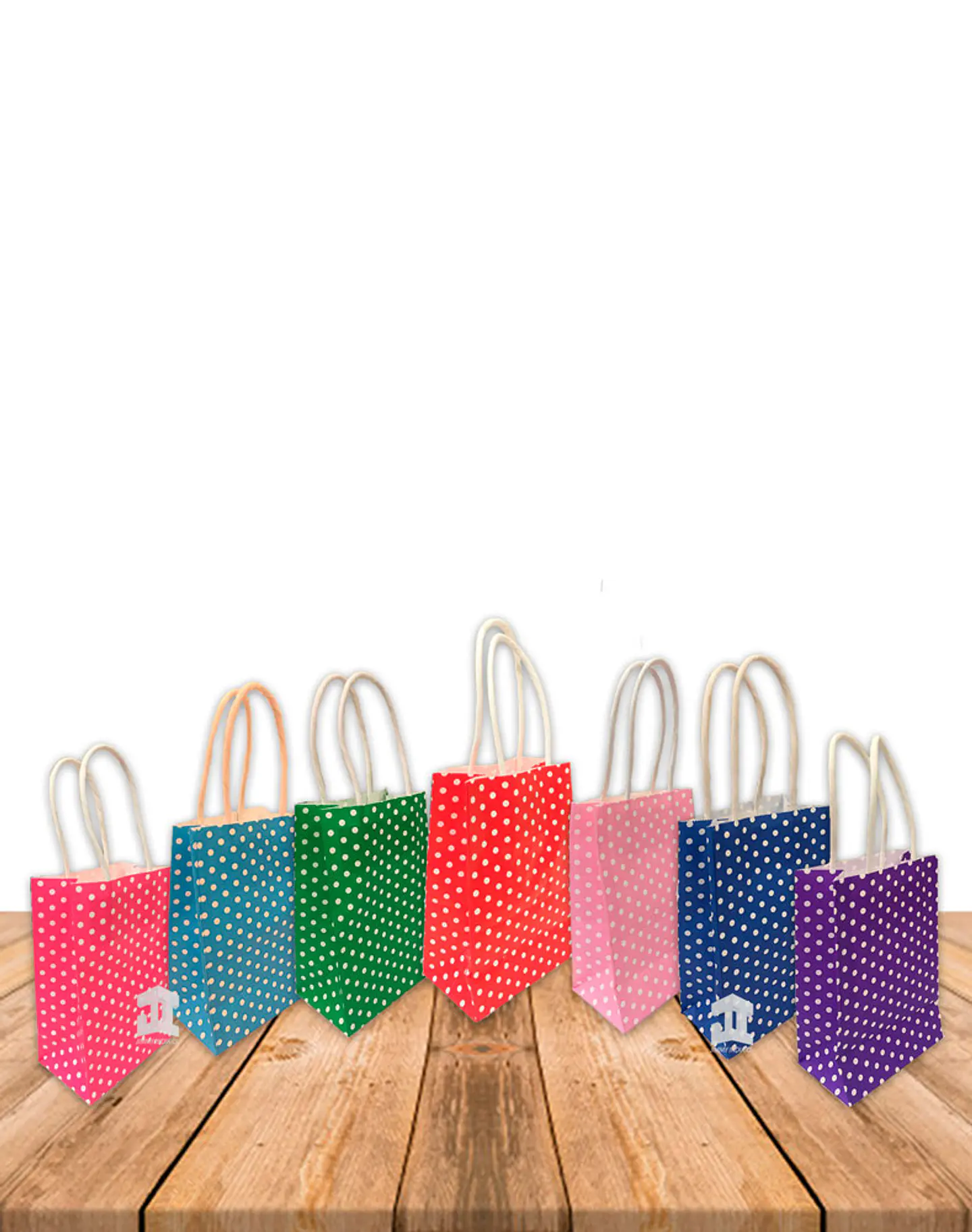 Bolsa Papel Puntos Con Manilla 15X9 JI16-08E 1