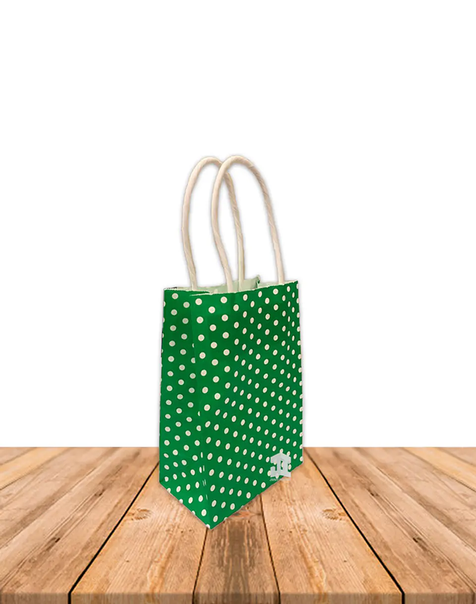 Bolsa Papel Puntos Con Manilla 15X9 JI16-08E 4