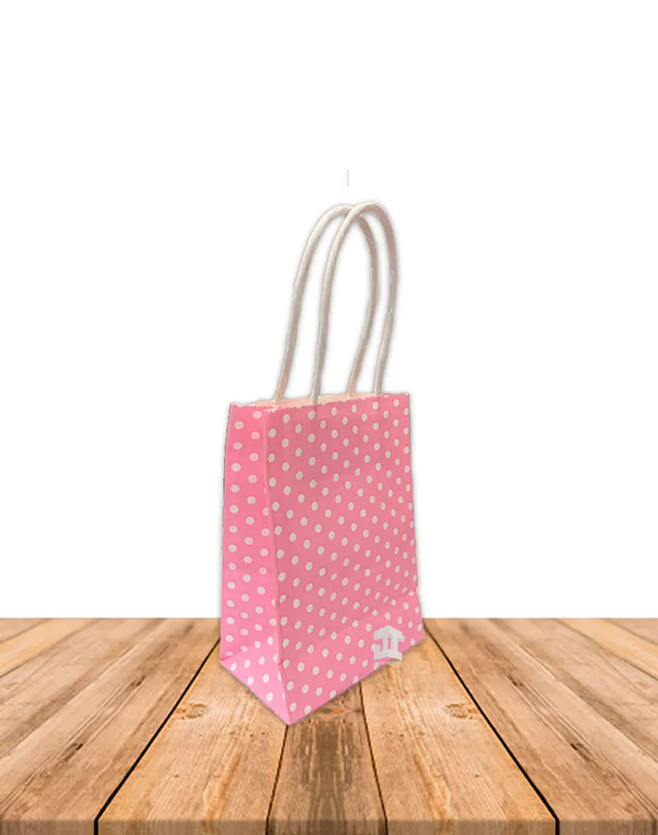 Bolsa Papel Puntos Con Manilla 15X9 JI16-08E 6