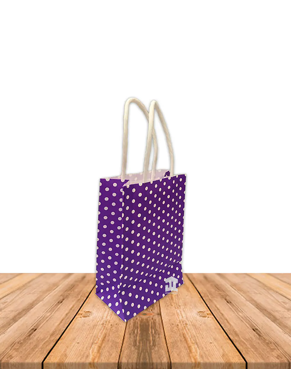 Bolsa Papel Puntos Con Manilla 15X9 JI16-08E 8