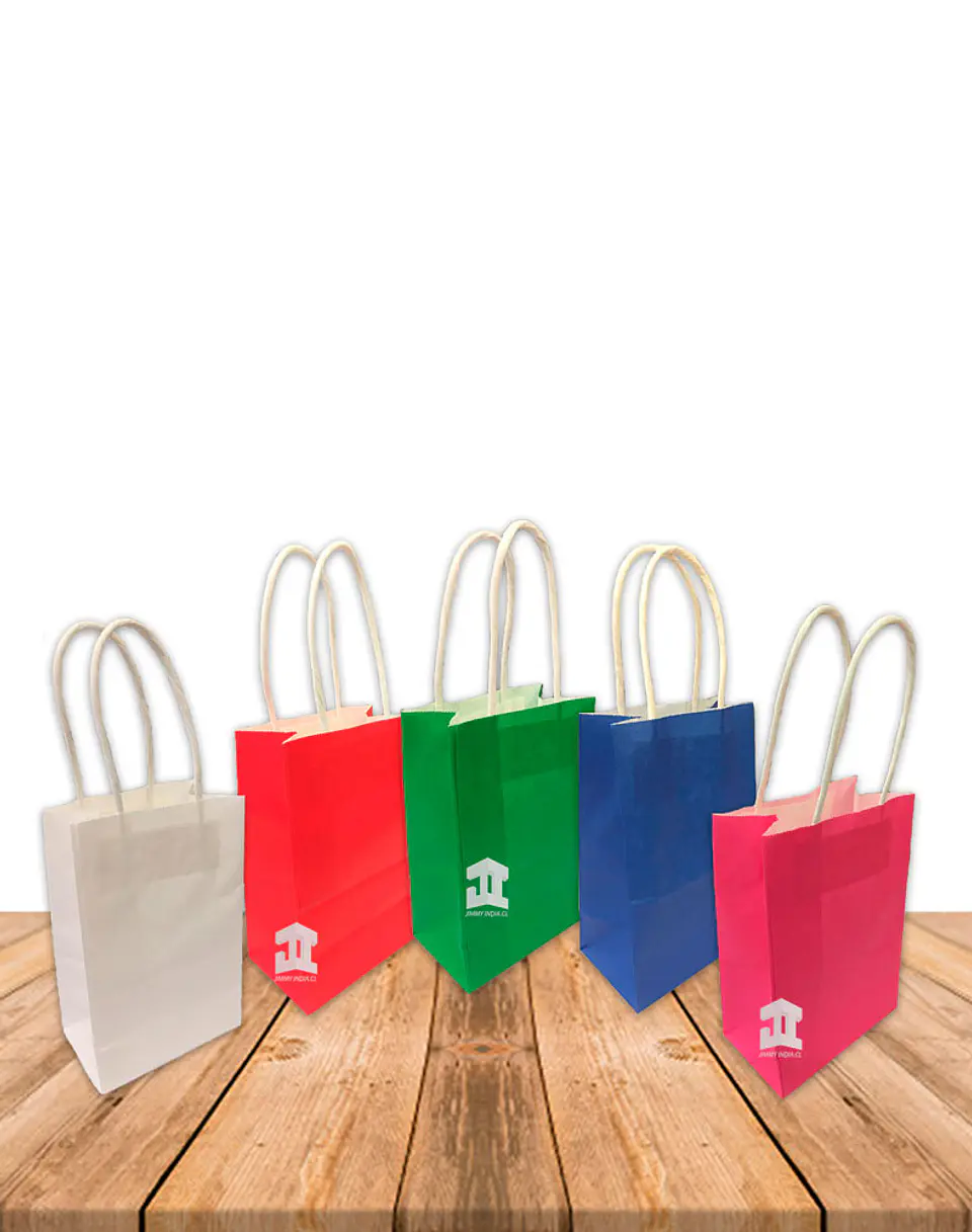 Bolsa Papel Color Con Manilla 15X9 JI16-08F 1