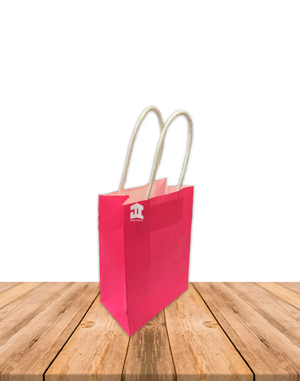 Bolsa Papel Color Con Manilla 15X9 JI16-08F 3