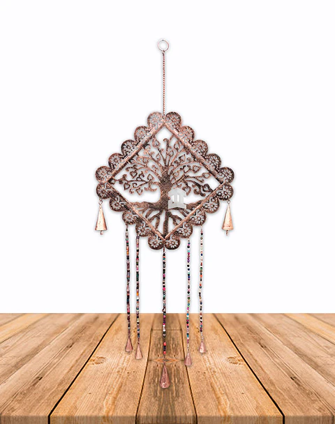 Campana De Viento Árbol Cuadrado  12"  VDQ20-084