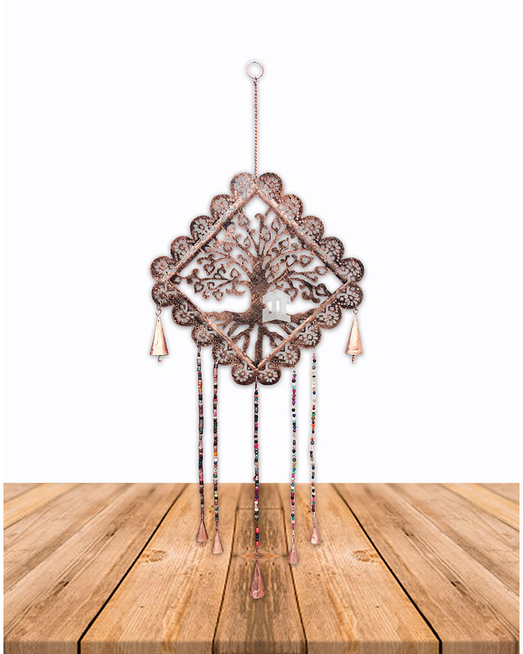 Campana De Viento Árbol Cuadrado  12"  VDQ20-084