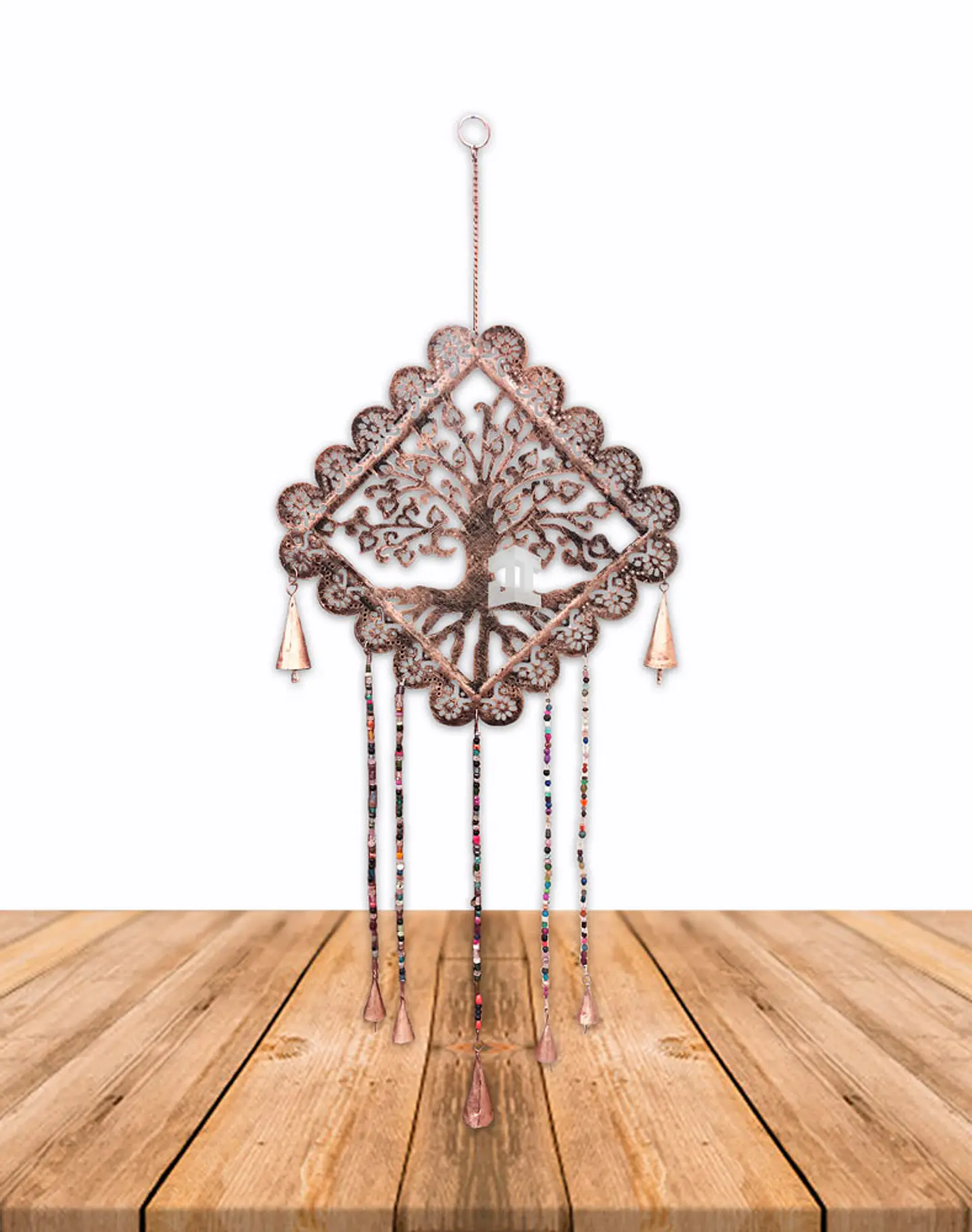 Campana De Viento Árbol Cuadrado  12