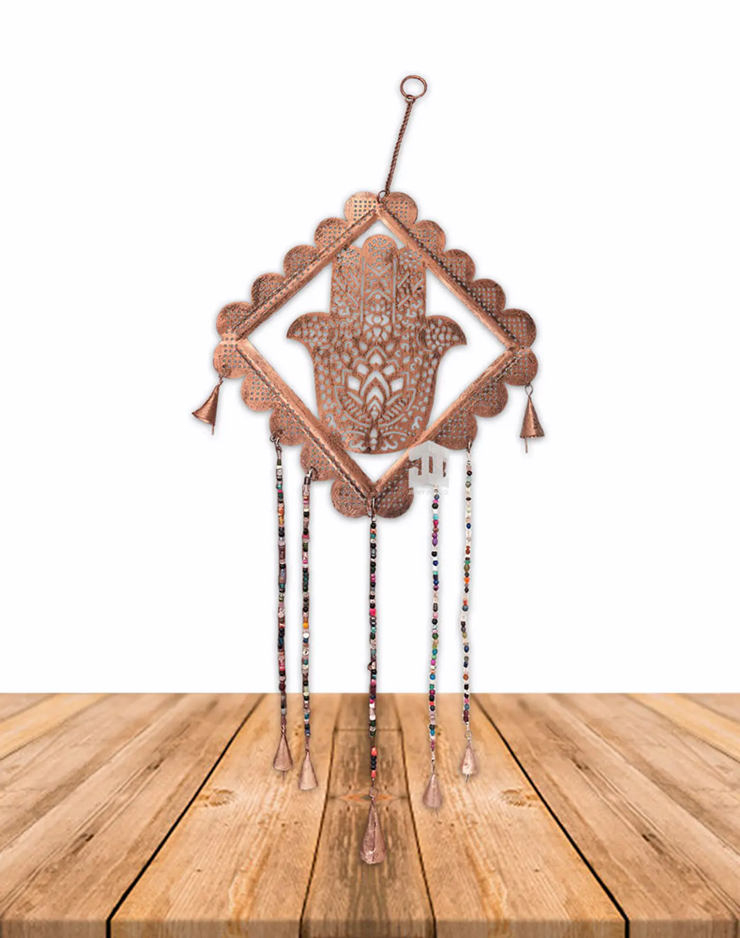 Campana De Viento Mano de Fatima Rombo 12