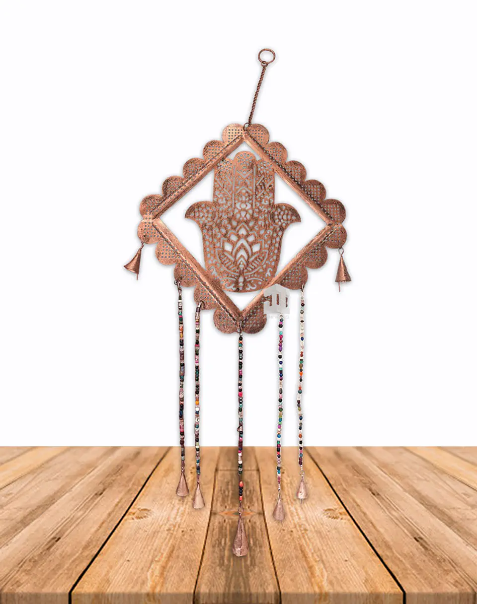 Campana De Viento Mano de Fatima Rombo 12