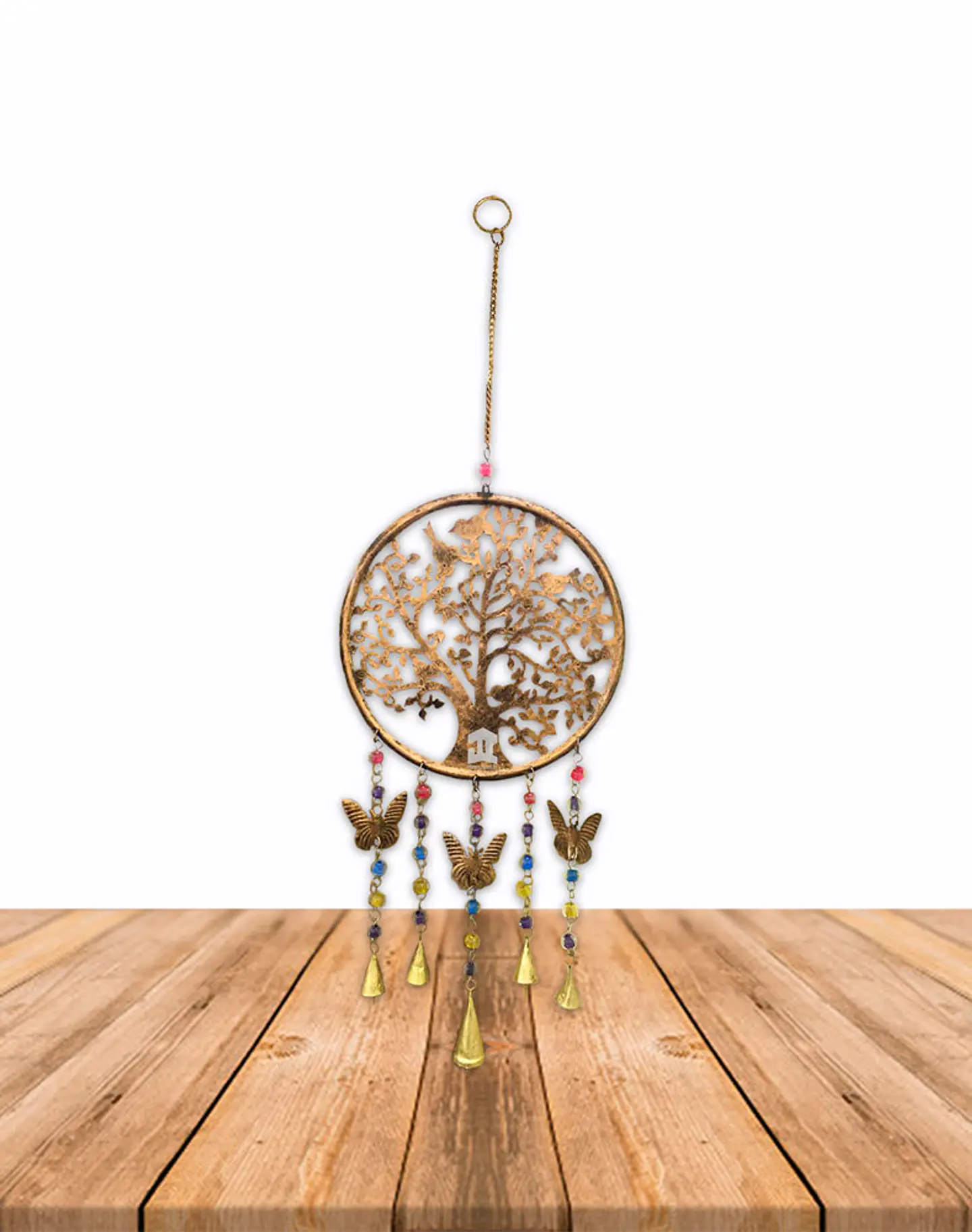 Campana De Viento Arbol y Mariposas 8