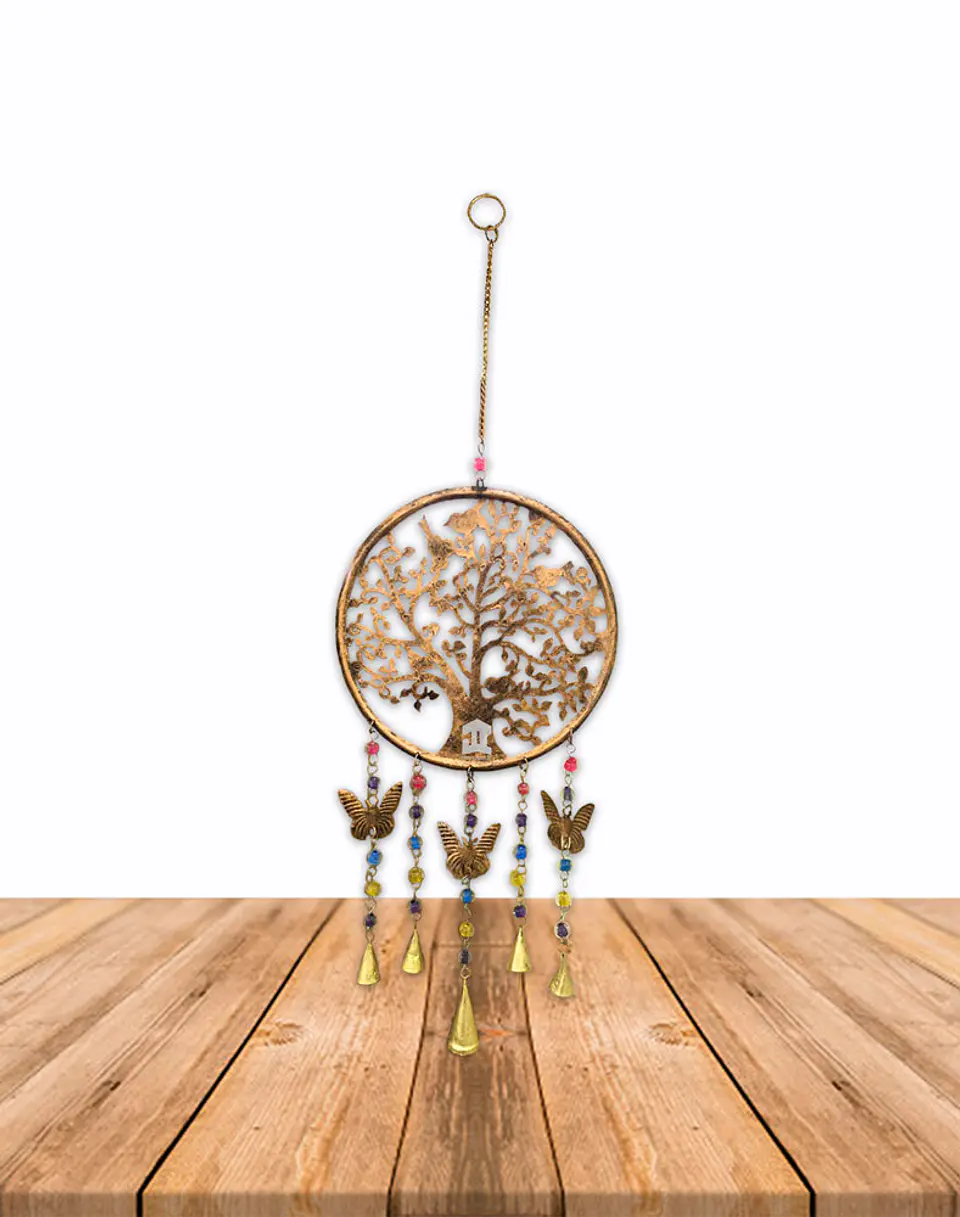 Campana De Viento Arbol y Mariposas 8