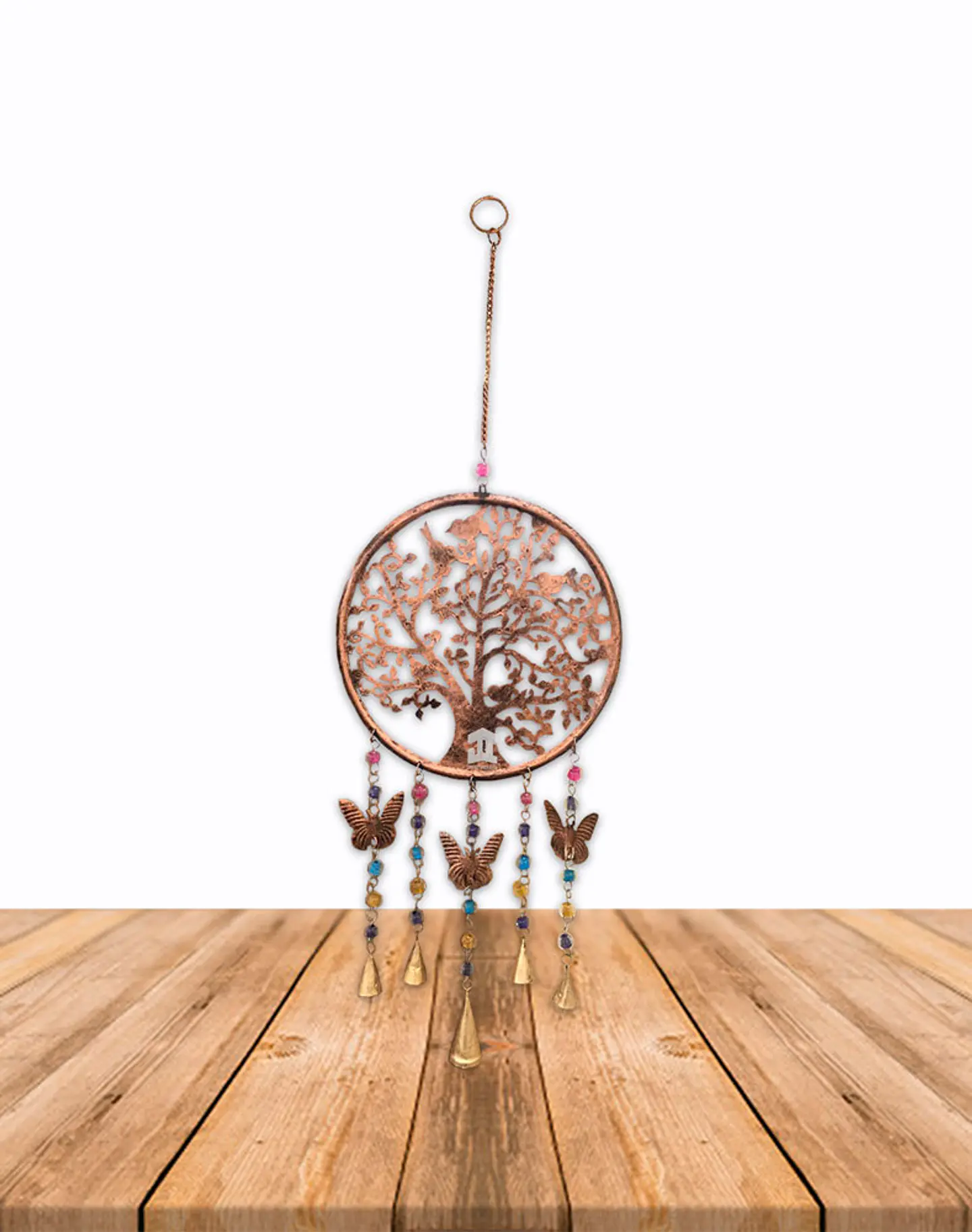 Campana De Viento Arbol y Mariposas 8